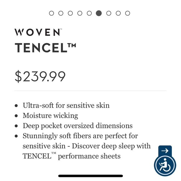 WOVEN TENCEL SPLIT CAL KING SHEET SET - Picture 6 of 6